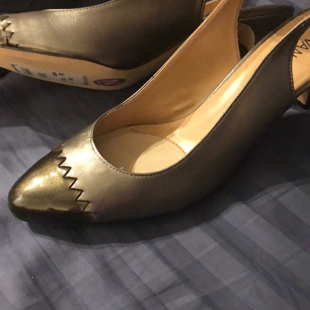 Heels gray and brown NWT